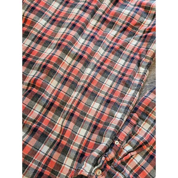 Splendid Mills flannel button down shirt heavy thick red medium lined medium - Picture 9 of 9